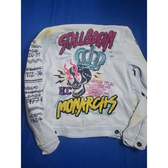 Stall & Dean x 8th Dstrkt Denim Jacket Crown Monarchs  Men's Size Medium - Picture 16 of 16